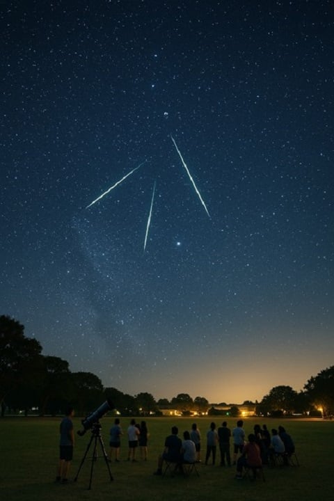 百顆流星雨夏季浪漫來襲！高雄美濃區-同學農場夜空將上演星光秀