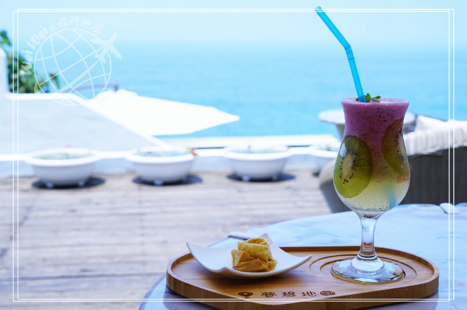 夢想地圖Cafe海景會館,海景餐廳,地中海風格,燻鴨凱薩沙拉,冰淇淋雞蛋仔,明太子焗烤馬鈴薯,新北三芝,新北,三芝,夢想地圖Cafe,淺水灣,看海,海景咖啡廳,夢想地圖