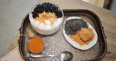 第二市場冰店太懂了！古早味挫冰配燒麻吉，熱的冷的就是要一起來 泰奶刨冰好迷人