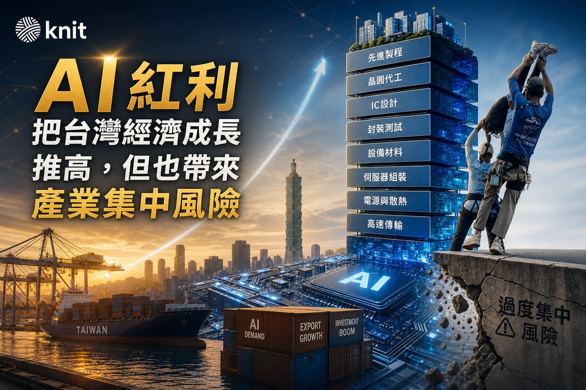 AI把GDP推上高點，台灣經濟為什麼更需要分散風險？