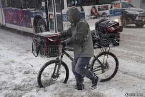 在暴風雪的日子肚子餓  你會叫外送嗎？