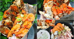 台南｜金三益健康茶飲林森店：399元嗑6種海鮮太爽！海鮮鍋燒＋小龍蝦紅蟳通通有