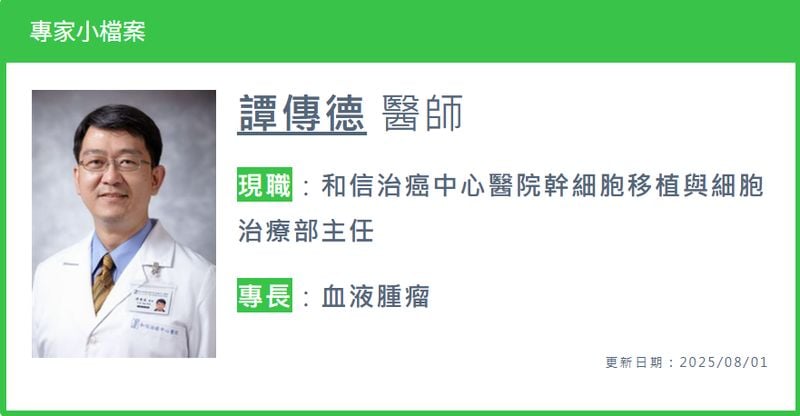 瀰漫性大B細胞淋巴瘤CAR-T外又有新福音！8／1起雙特異性抗體獲健保給付