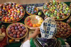 捨不得吃的蛋    德國斯拉夫人舉辦年度彩蛋市集