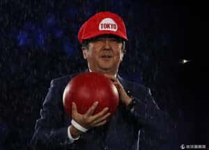 安倍扮成瑪利歐  一展日本軟實力