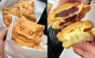 [ 沖繩美食 ] 超可愛風獅爺雞蛋糕MIA｜シーサーパンMIA｜隱藏在巷弄內的雞蛋糕店｜國際通必吃美食｜5種口味任你選｜內附完整菜單！ - 萍姐愛分享