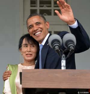 歷史性一刻  歐巴馬旋風訪緬重申對民主改革的支持