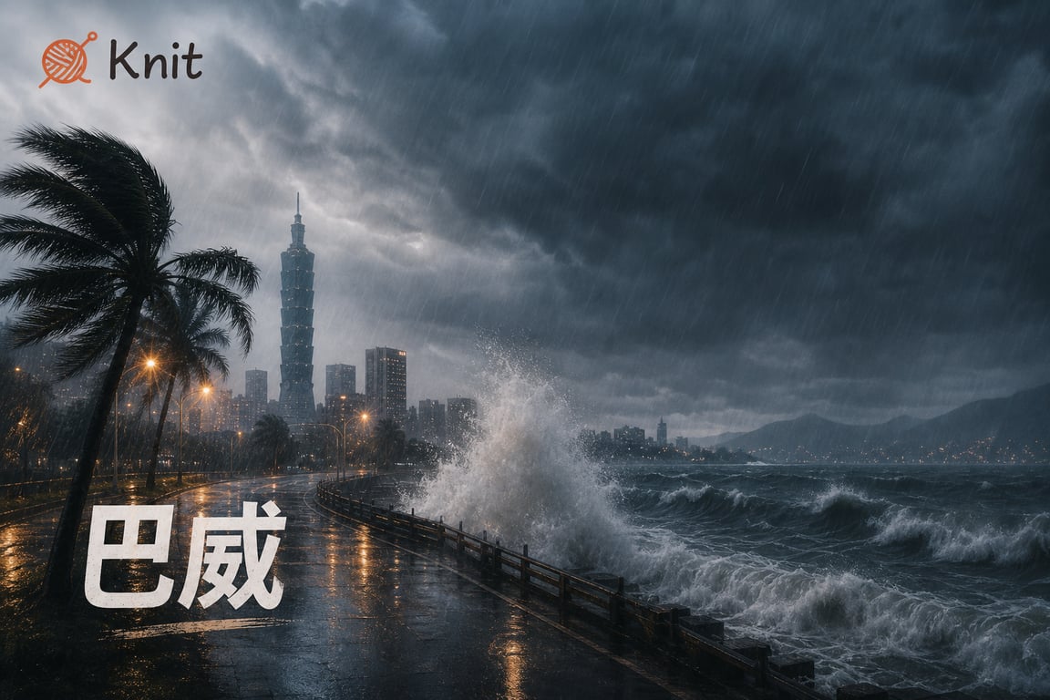巴威路徑圖怎麼看：強颱逼近，網友焦點從北轉到颱風假