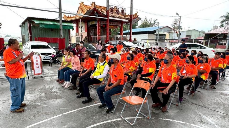 包袱款款救災去！埔里災害防救志工隊演訓 鄉親變身救災達人