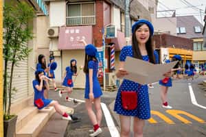 日本藝術家展現影分身術