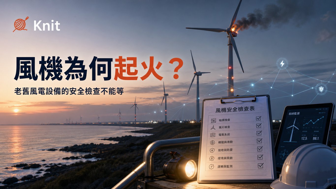 一座風機為什麼會燒起來？從麥寮火警看老舊綠能設備的巡檢問題