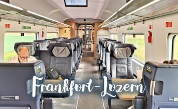 搭火車從德國法蘭克福到瑞士琉森｜用歐洲全境鐵路通行證搭乘德瑞跨國火車＆訂位教學攻略（一等座）