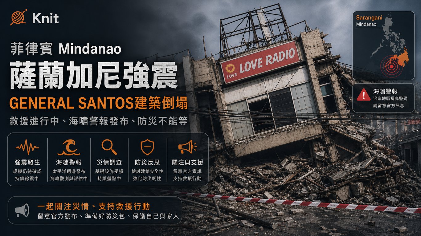 菲律賓強震為什麼讓一棟倒塌建築成焦點？從Sarangani到General Santos