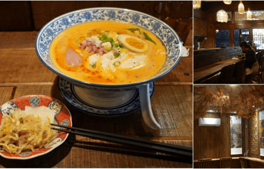 台中日式拉麵｜中國風拉麵店，復古藥櫃、免費小菜超吸睛 
