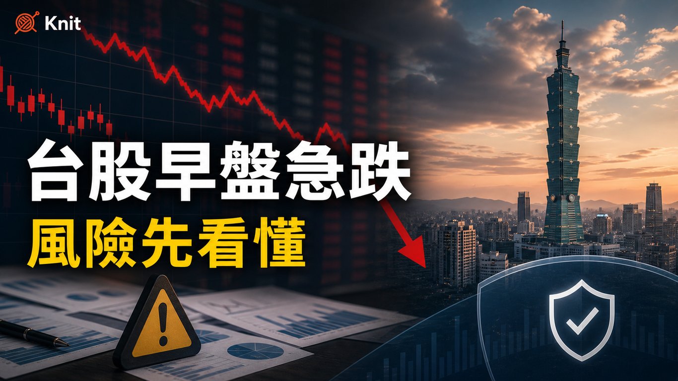 台股開盤為什麼大跌半根？從費半重挫到AI股多殺多
