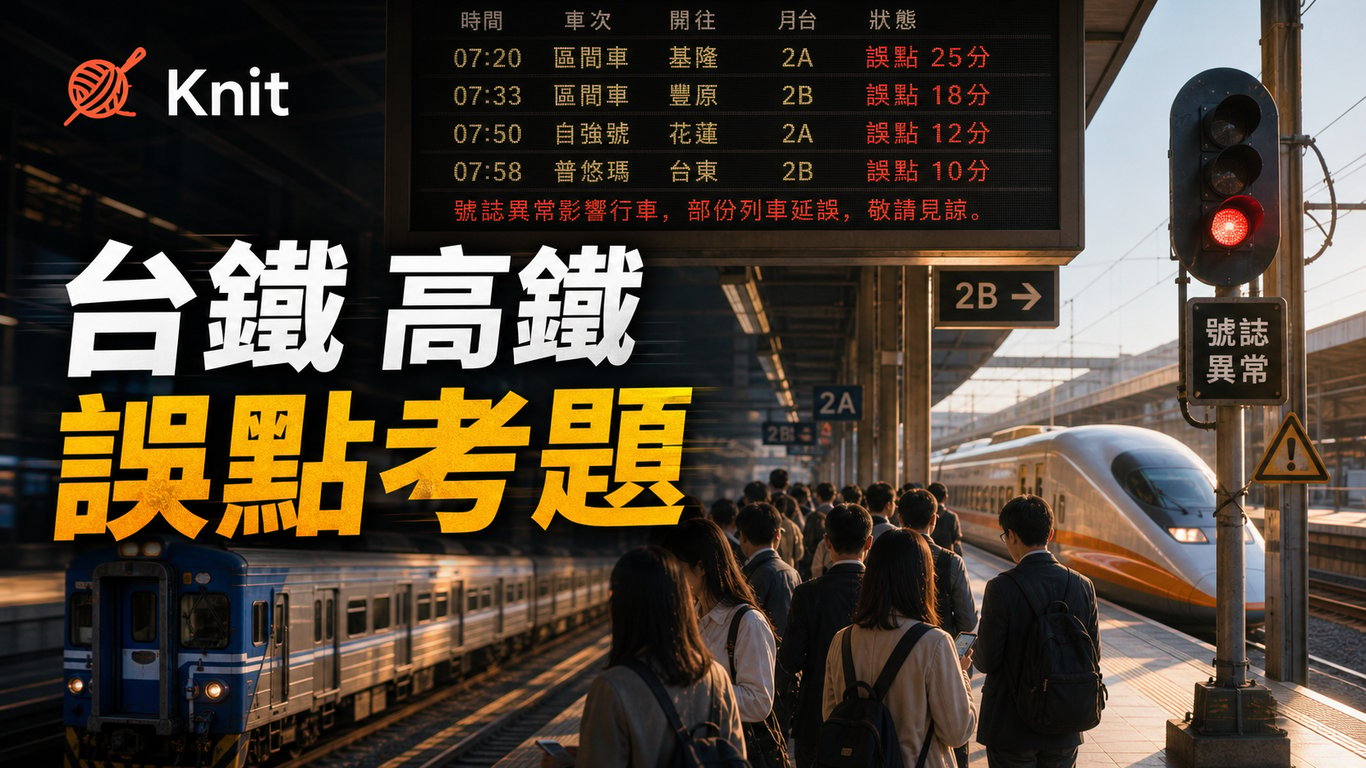 台鐵、高鐵接連誤點：一個號誌異常，為什麼會打亂整天通勤？