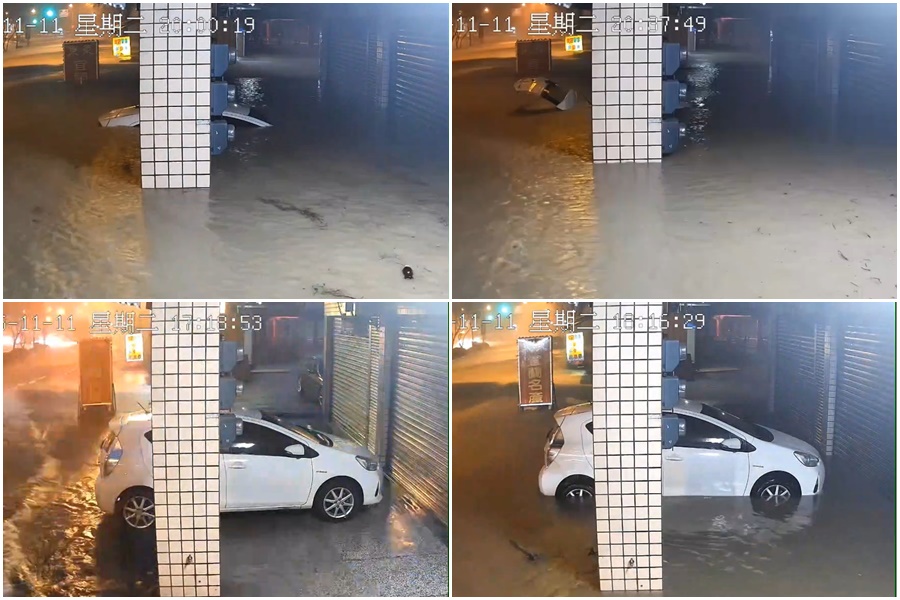 影音/鳳凰暴雨重創蘇澳 淹水過程全都錄 水位快速上漲超恐怖