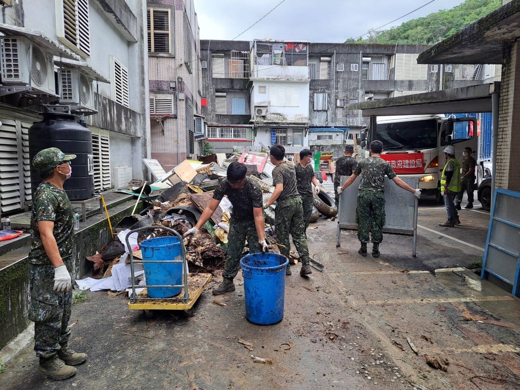 202廠支援陸軍蘭陽指揮部　執行蘇澳地區暴雨災後復原工作