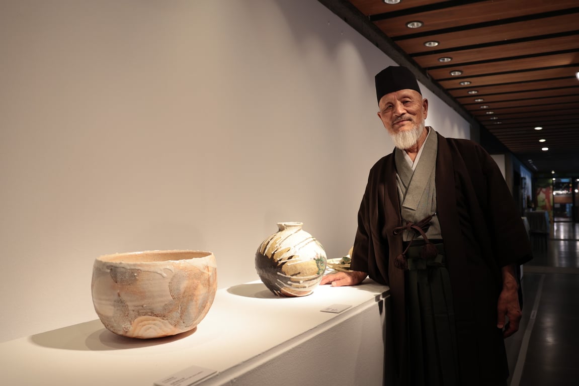 日本陶藝家小木曽教彥展現職人手感　43組日本茶道器物陶博館展出