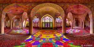 對稱花紋無神像  伊朗清真寺之美