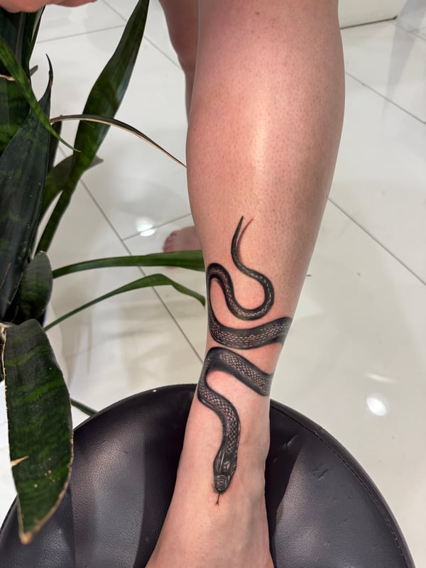 black & grey tattoo by 钟逸政 — los angeles