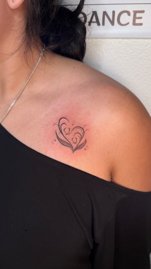 fine line tattoo by nj tattooz in los angeles