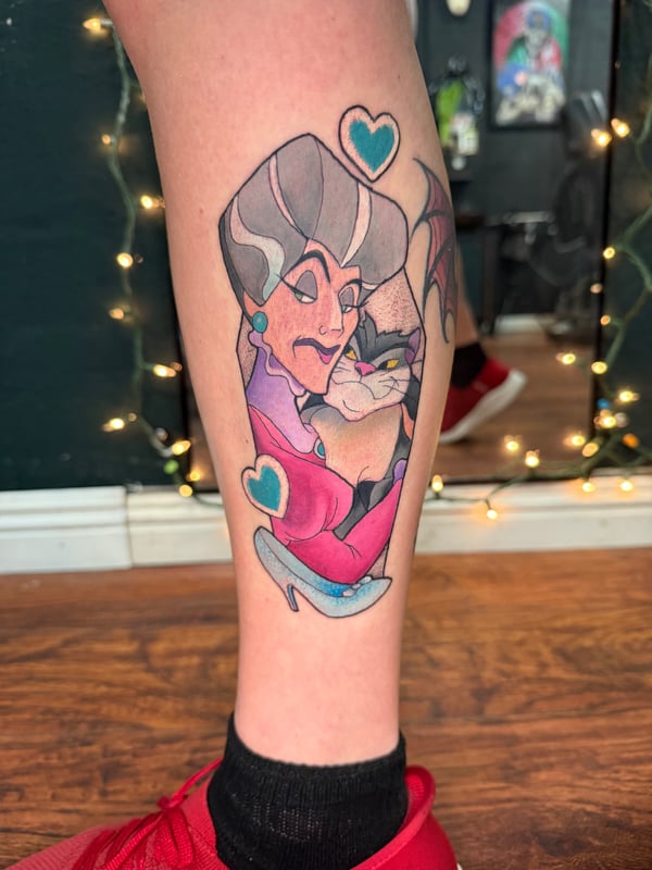 new school tattoo by Jessica Linden — los angeles