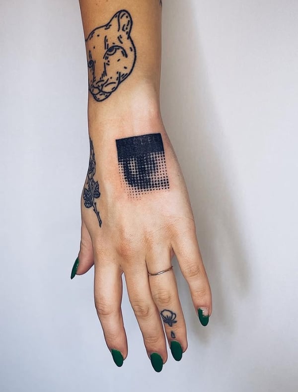dotwork tattoo by Level tattoo — los angeles