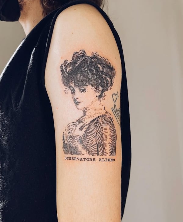 blackwork tattoo by Level tattoo — los angeles