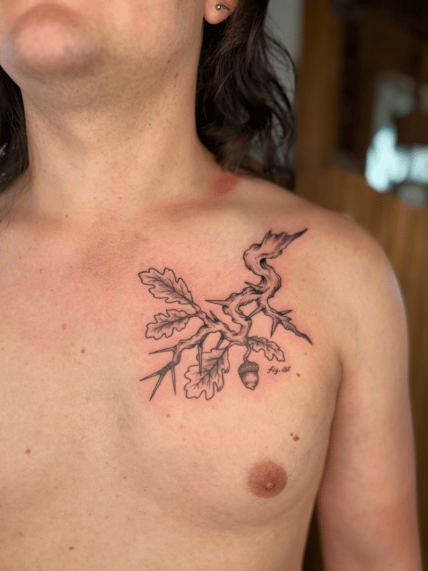 linework tattoo by Dylan Aiello — los angeles