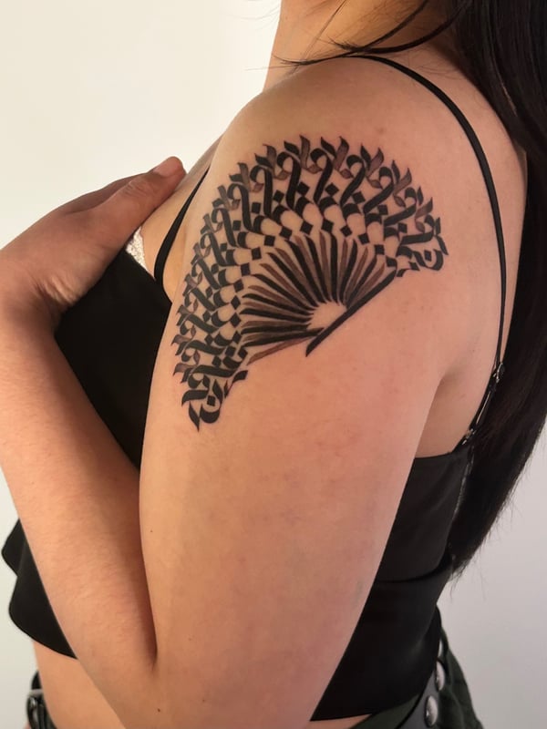 geometric tattoo by Brian Kies — los angeles