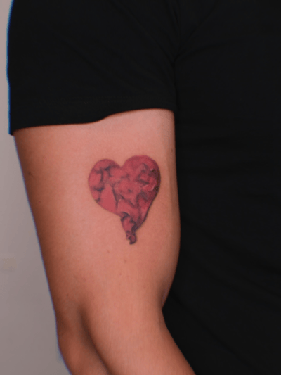 illustrative heart tattoo — by Samantha Wilks, los angeles