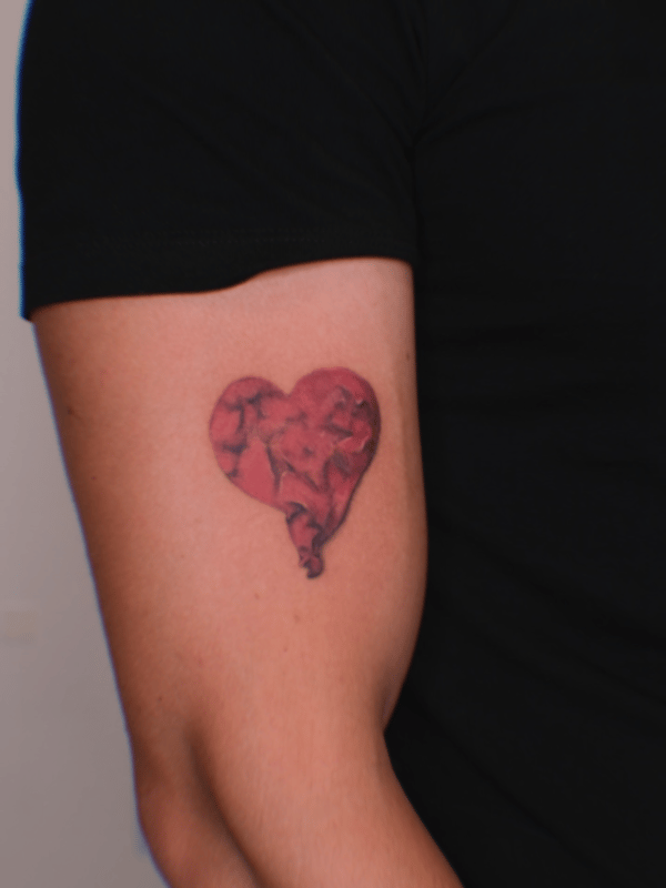 illustrative heart tattoo — by Samantha Wilks, los angeles
