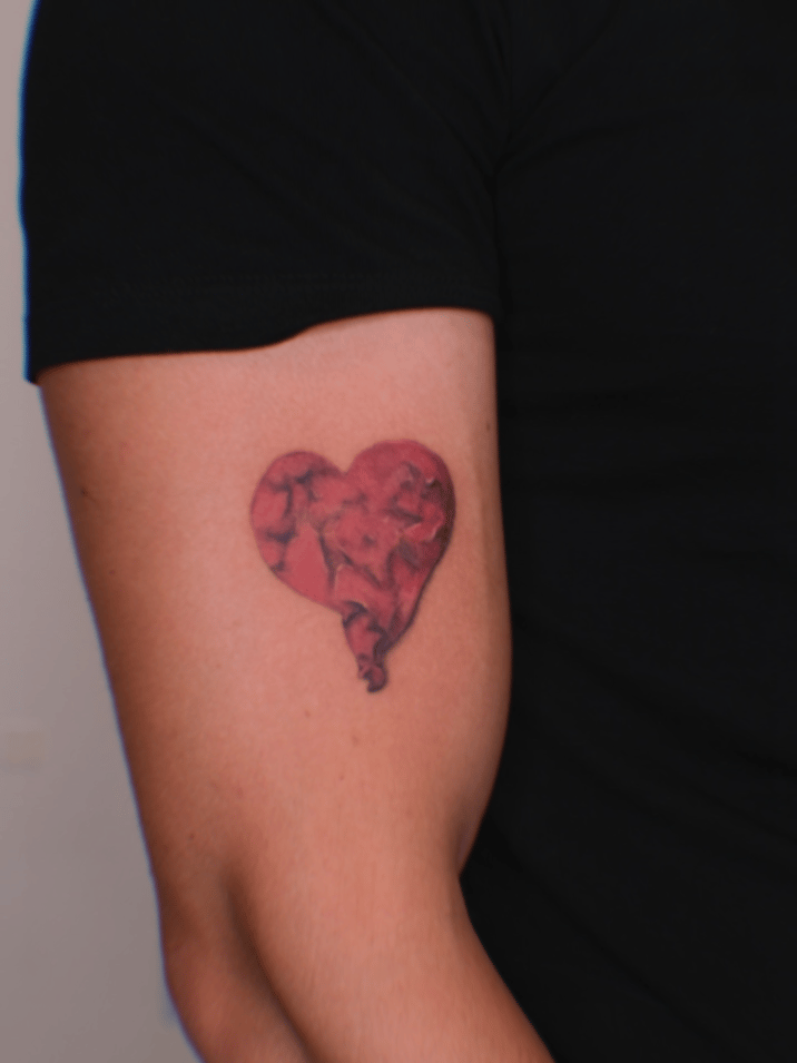 illustrative heart tattoo — by Samantha Wilks, los angeles
