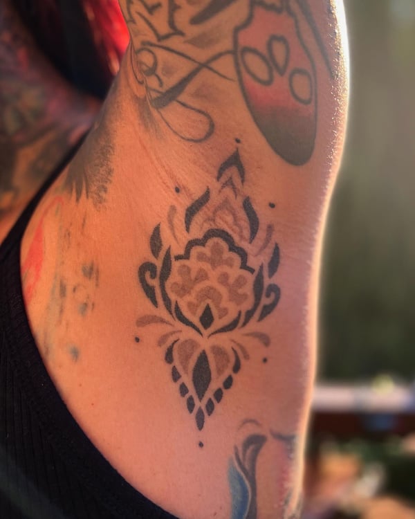 ornamental tattoo by Travis Ross — los angeles