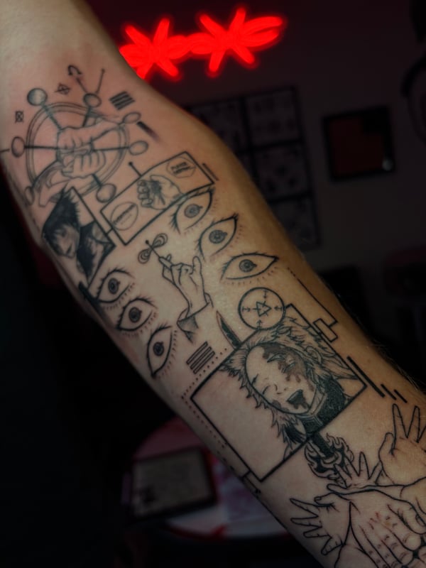 linework tattoo by Vince Espinoza — los angeles