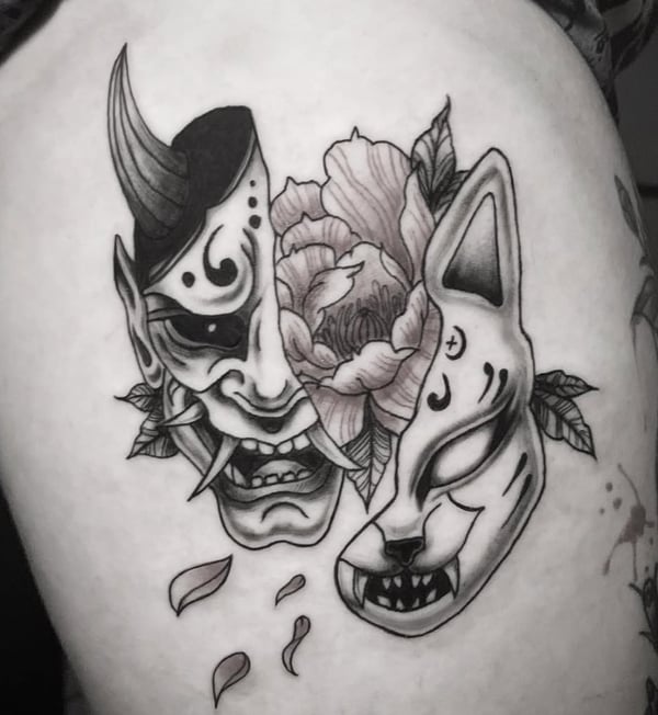 blackwork tattoo by Shelby Bianco — los angeles