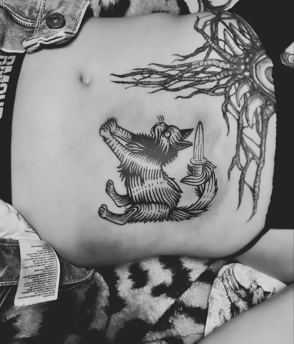 blackwork tattoo by Tag Devilish — los angeles