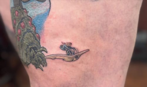 naruto tattoo by sandra price, los angeles