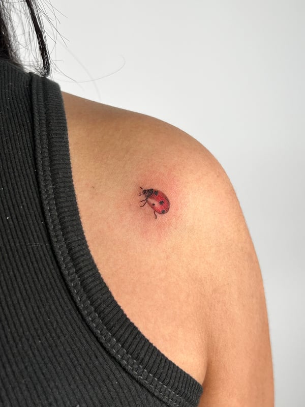 minimalist tattoo by Brian Kies — los angeles