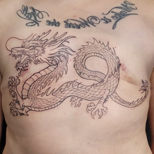 linework tattoo by Kadriya Truvillion — los angeles