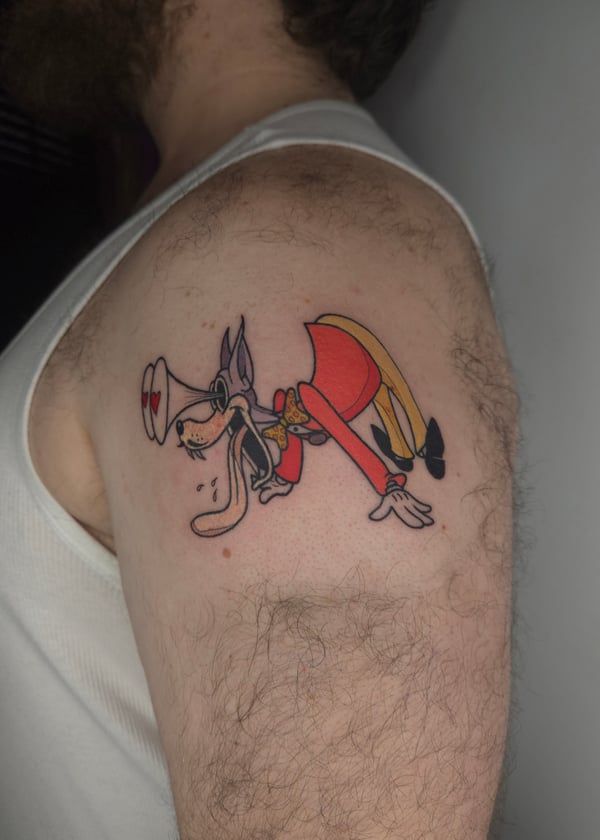 traditional tattoo by ashynucklestattoo — los angeles