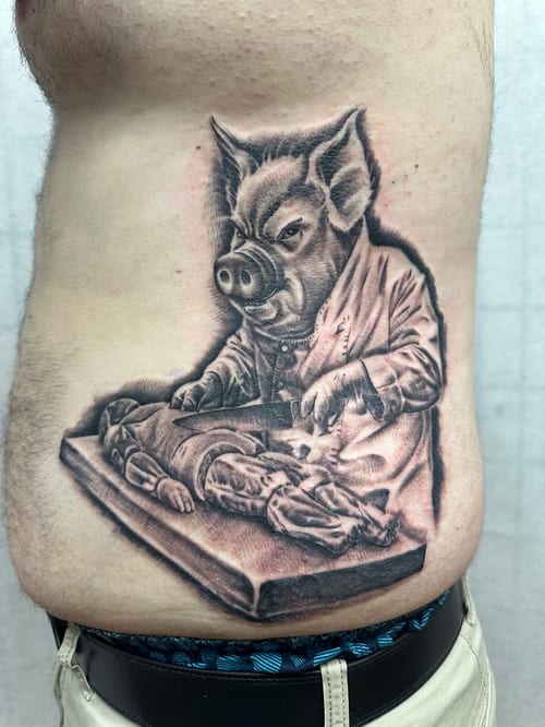 blackwork tattoo by humilde tattoos in los angeles