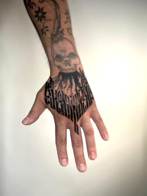 illustrative tattoo by brian kies in highland park, los angeles