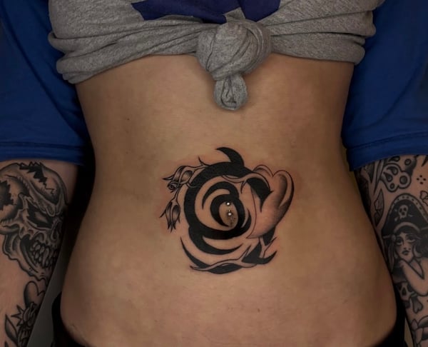 black & grey tattoo — by velvet devil, los angeles