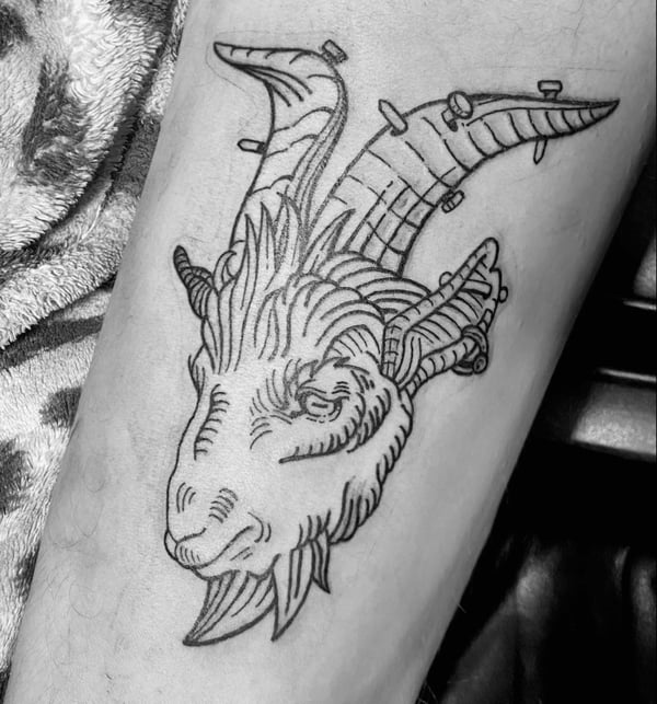 linework tattoo by Tag Devilish — los angeles
