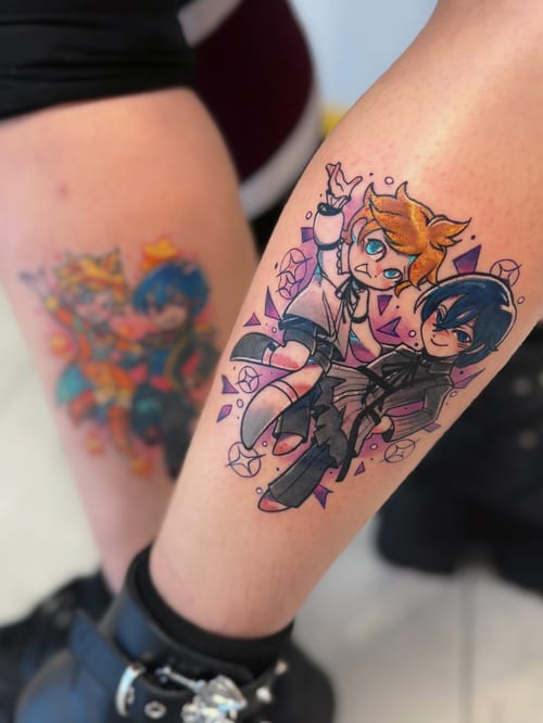 illustrative tattoo by tweetwee in los angeles