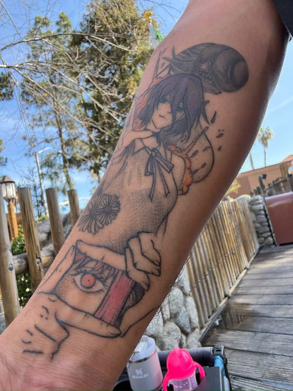 anime tattoo by Dead Pretty Tattoos — los angeles