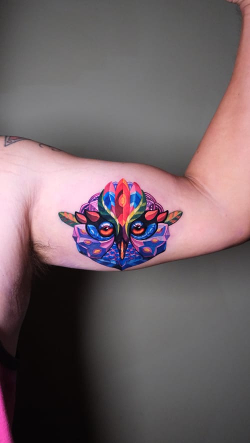 neo-traditional tattoo by nik lucas in mid-city, los angeles