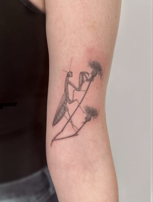 blackwork tattoo by melanie benoit in north hollywood, los angeles